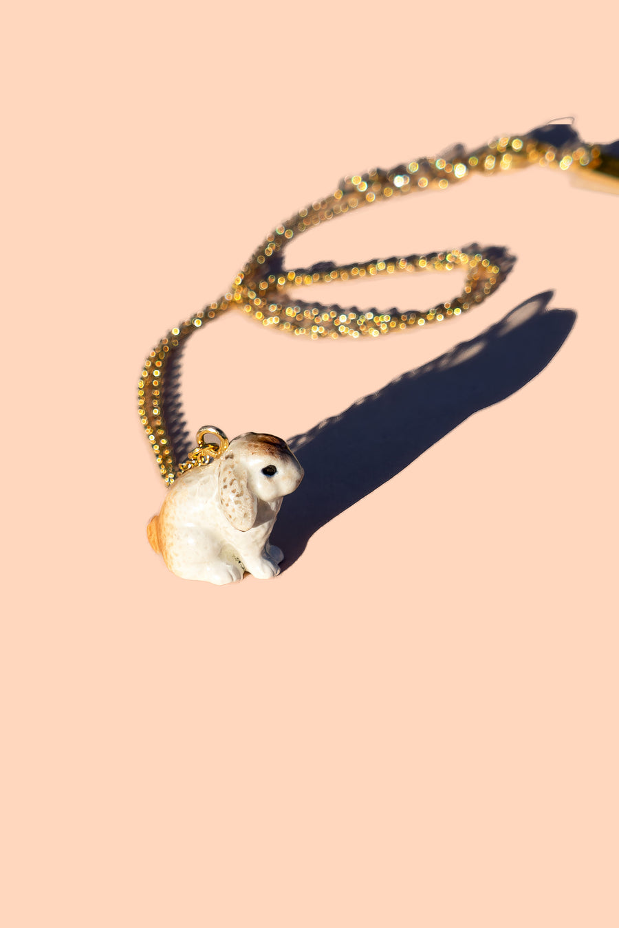 Tiny Fluff Bunny Necklace