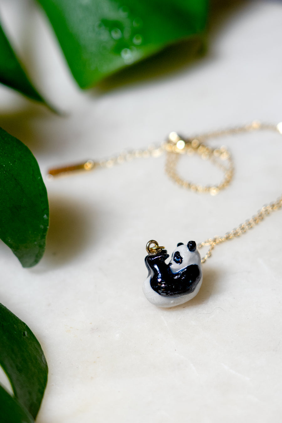 Tiny Panda Panda Necklace