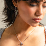 Bad to the Bow Earrings Silver