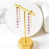 Burnett Set Lavender Daisy Earring + Necklace