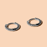 Braided Huggie Hoops