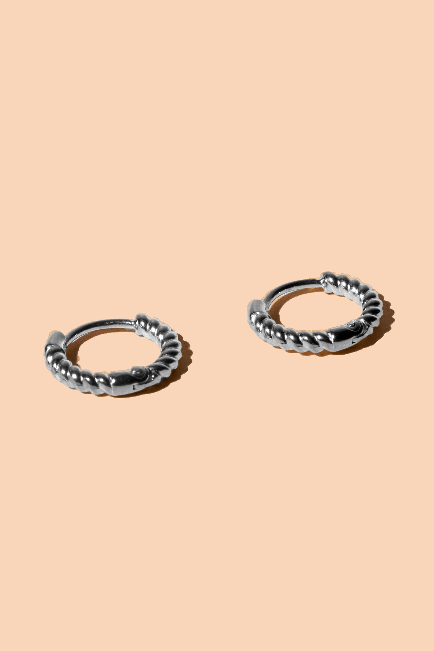 Braided Huggie Hoops