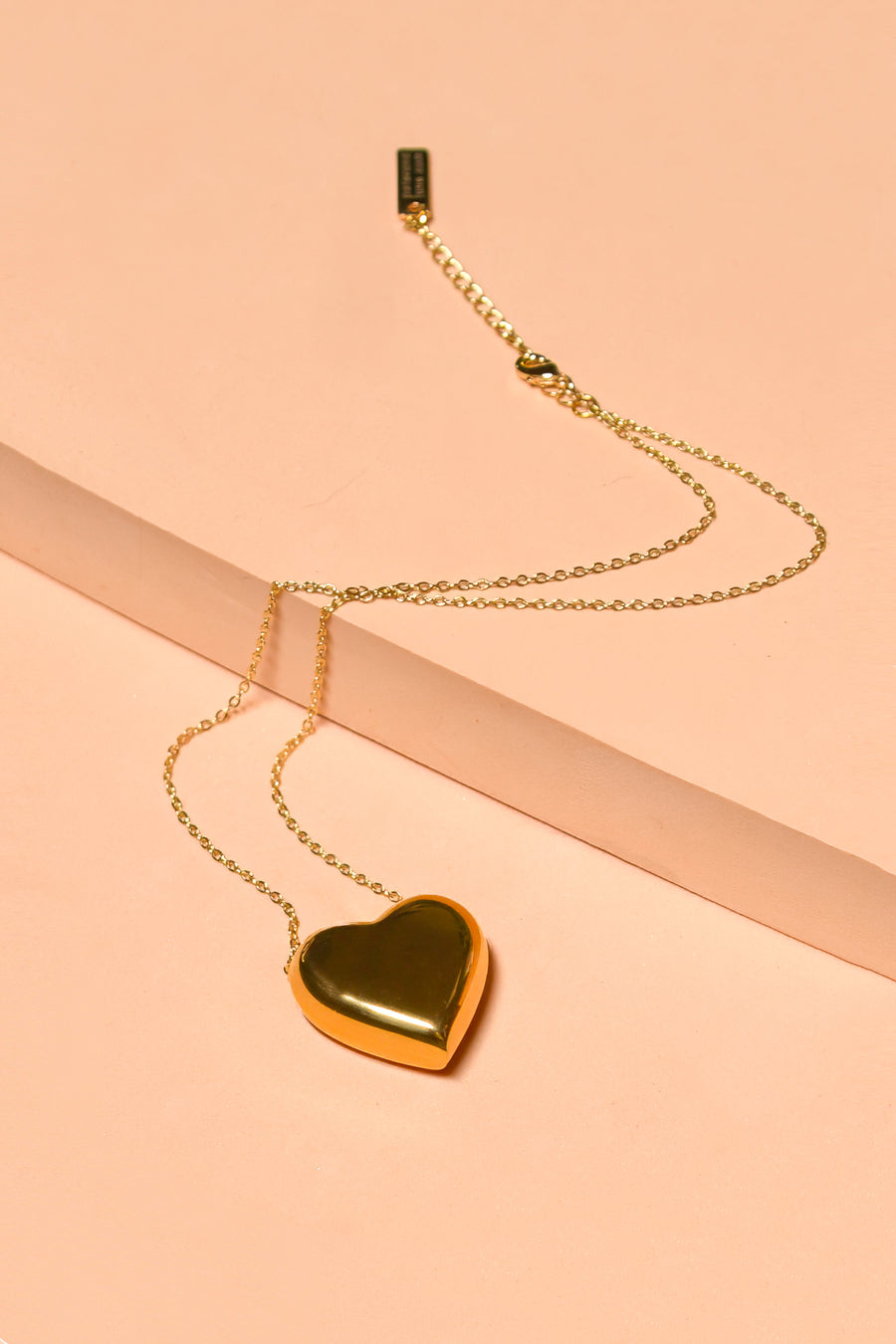 Can't Heartly Wait Necklace - Gold