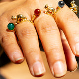 Cat's Cradle Ring in Carnelian