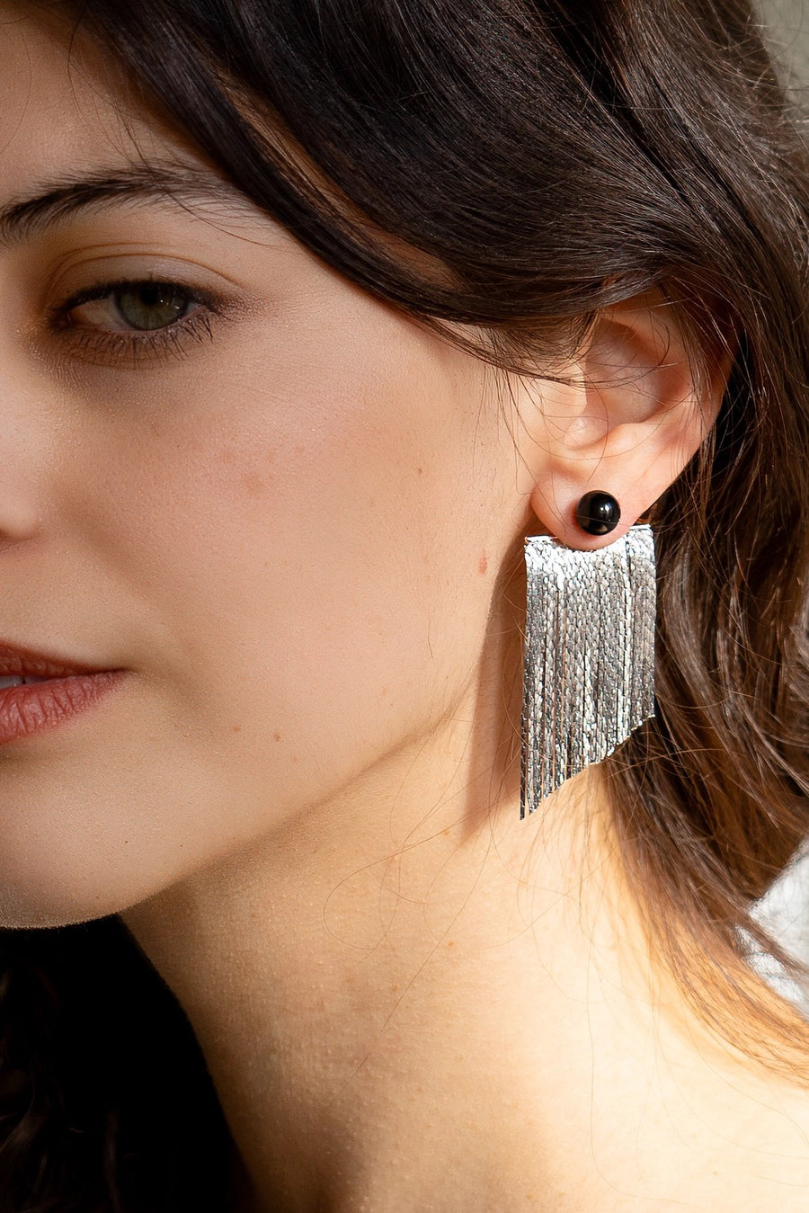 Rubell Layered Earring in Platinum
