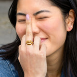 Lips Ring - Gold
