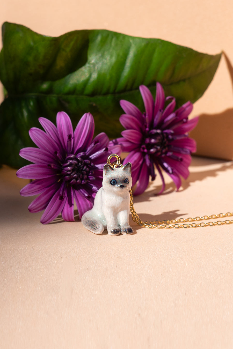 Tiny Otis Sitting Cat Necklace