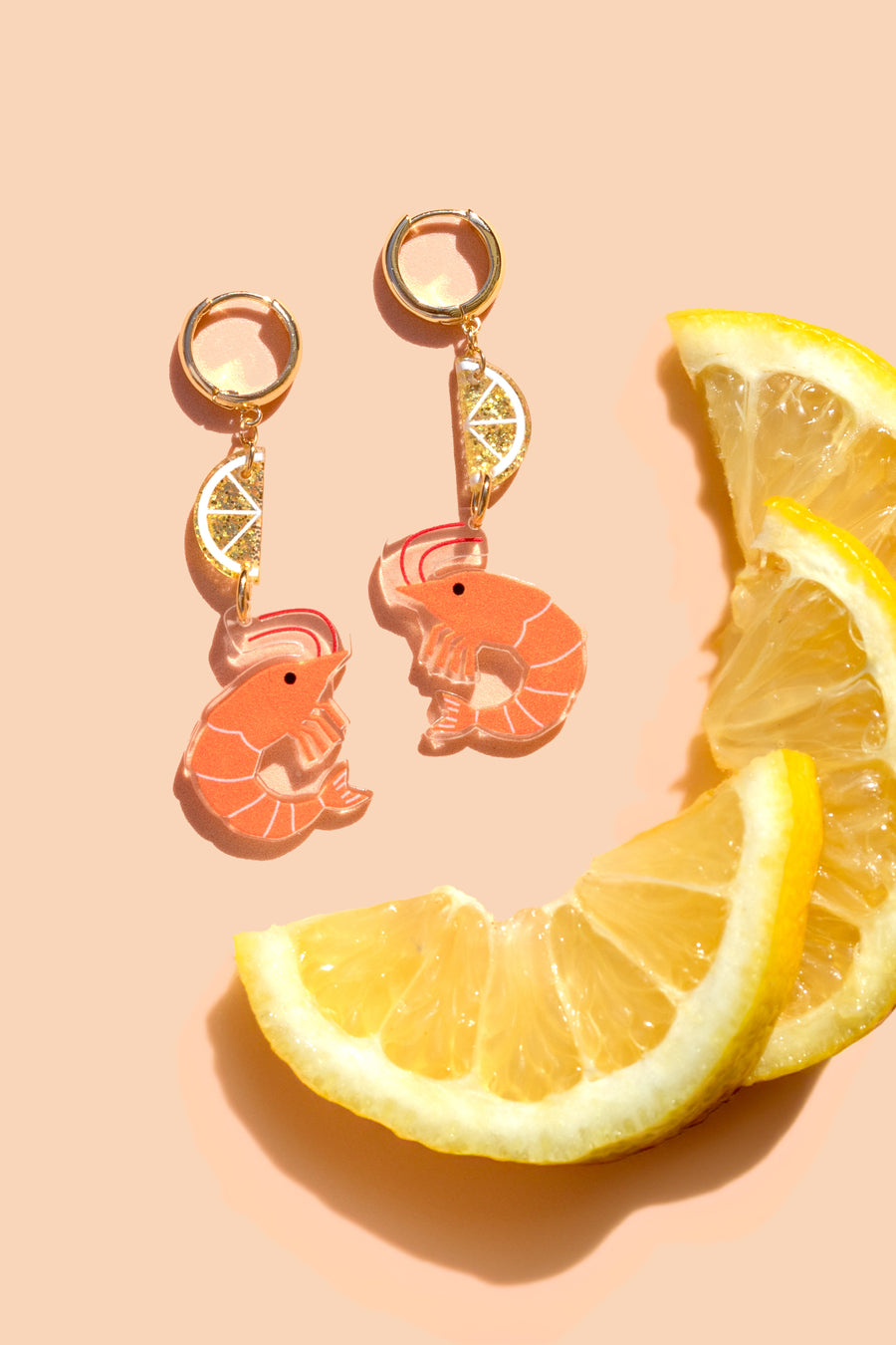 Shrimp Cocktail Earrings