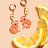 Shrimp Cocktail Earrings