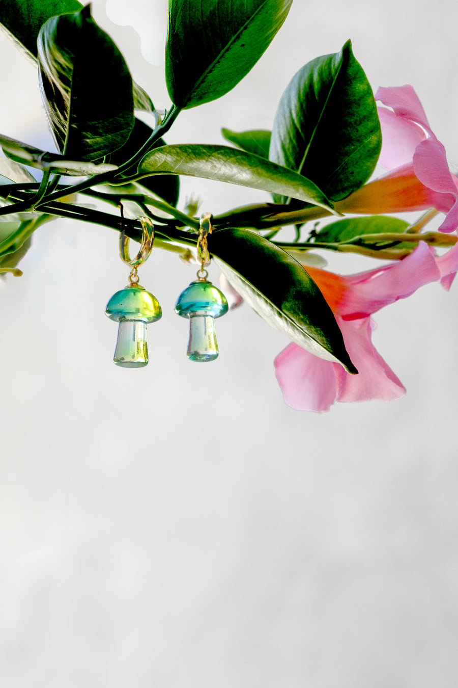 Shroom Boom Earrings in Ocean