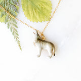 Tiny Coyote Necklace