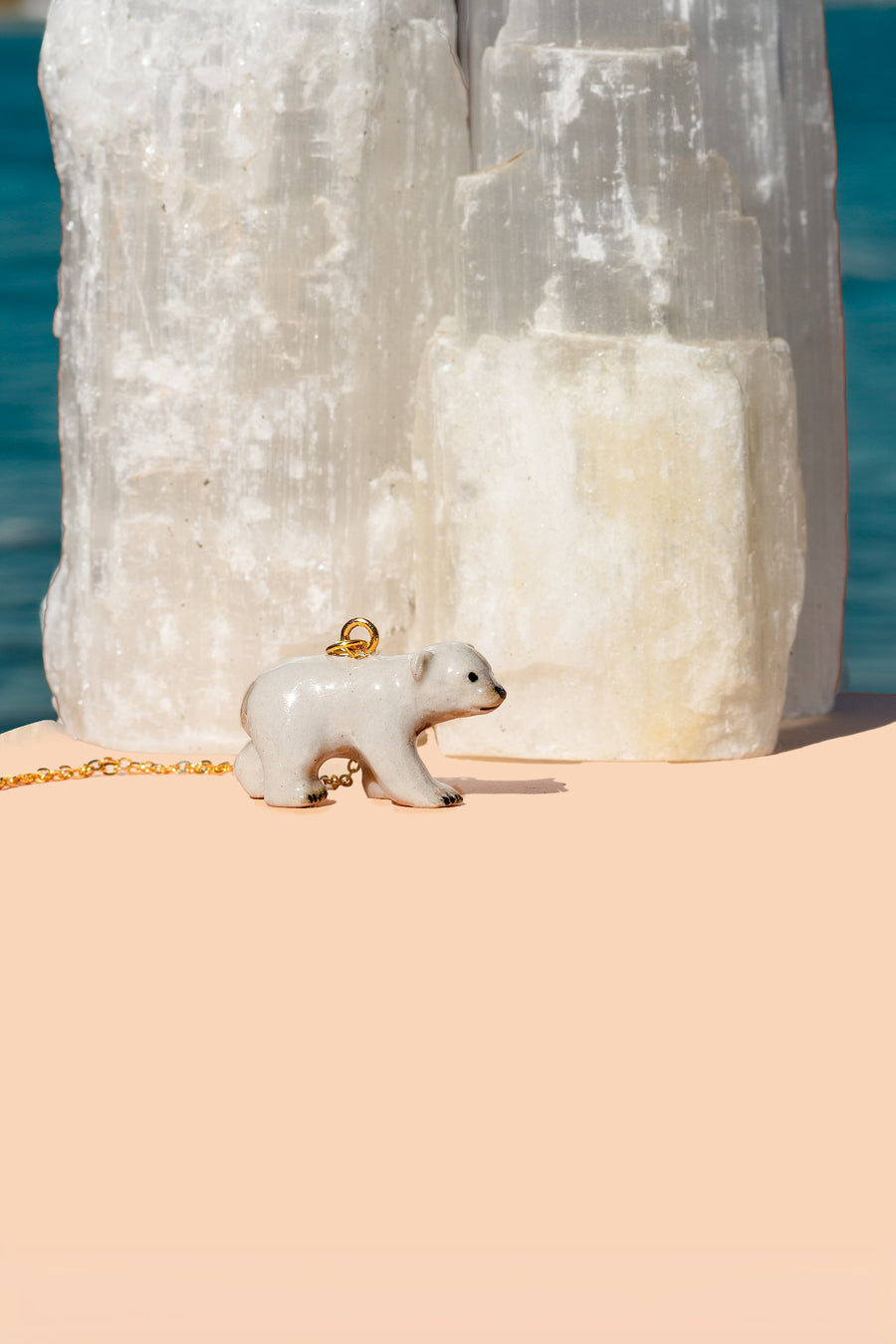 Tiny Polar Bear Necklace