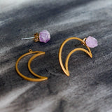 Over the Moon Layered Earrings