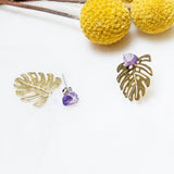Monstera Layered Studs