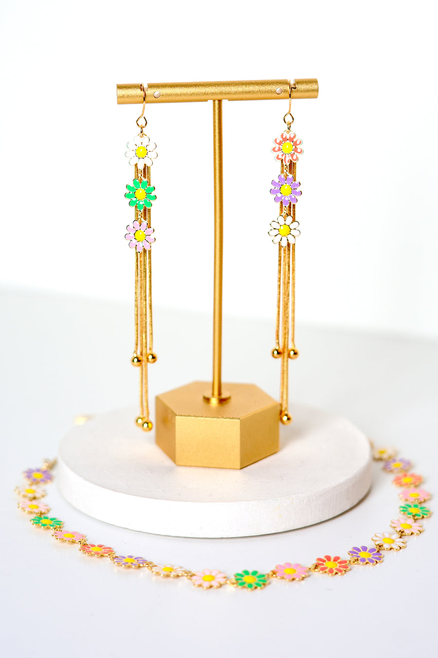 Secret Garden Set 18K Gold Plated Earring + Necklace