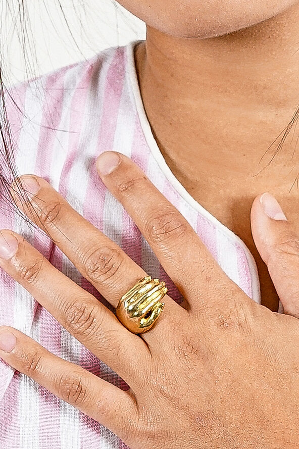 Wrapped Around Your Finger Ring (Brass)